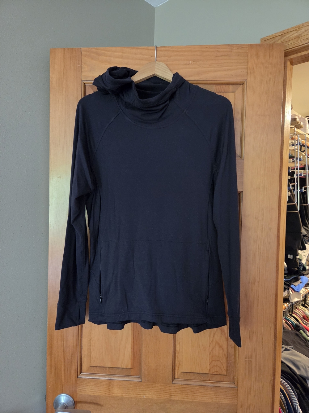 lululemon athletica Black Women's Cowl Neck Long-Sleeve Sweater